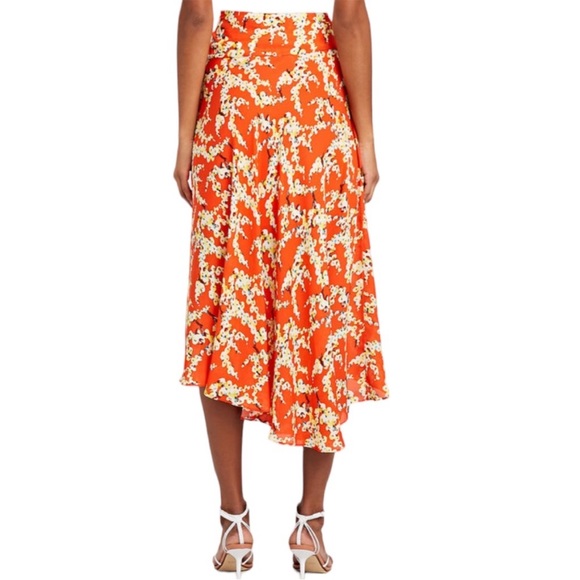 A.L.C.| NEW $395 Lev Floral Asymmetrical Slip Skirt, Size 4 - Picture 4 of 11